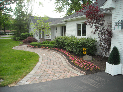 troy Michigan stone paver patio